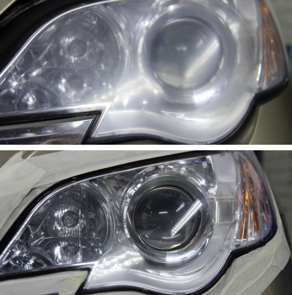 polished headlights